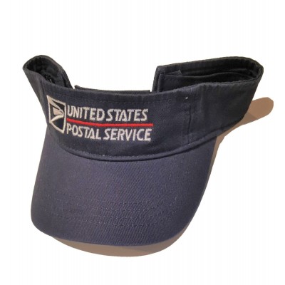 USPS Postal Post Office LowProfile Twill Visor Wide Brim Sun Cap Hat Cotton Navy  eb-76398344